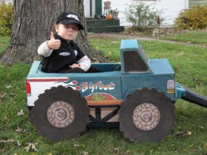 DIY costume wagon truck
